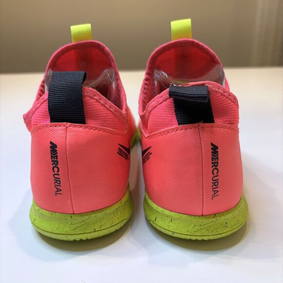 Nike Jr Zoom Vapor 15 Academy IC Neon Pink‎ Soccer Shoes US Size 5.5Y DJ5619-605 - Picture 6 of 10